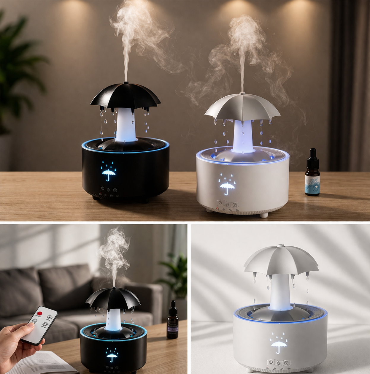Humidificador Aromaterapia Raindrop